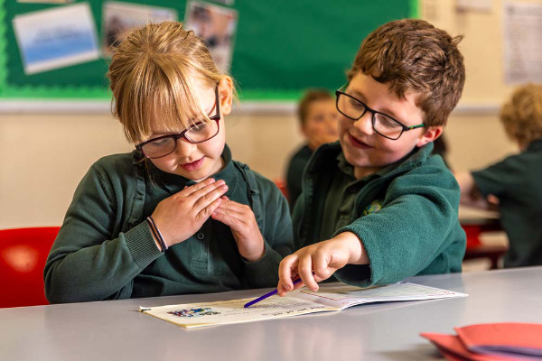 Pupils as Lostwithiel school